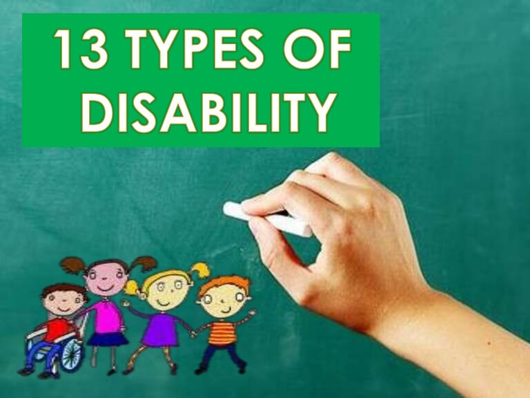 Types of Disabilities that Exist and Classification